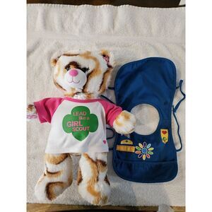 Build A Bear BAB Girl Scout Smores Plush Bear With‎ Girl Scout Shirt And Apron